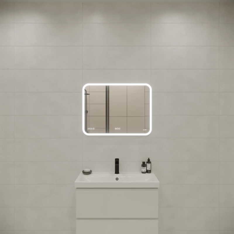 Зеркало 80x60 см Cersanit Design Pro LU-LED070*80-p-Os