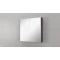 Зеркальный шкаф 80,3x80 см черный матовый Velvex Klaufs zsKLA.80-217 - 2