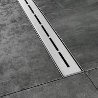 Душевой трап (лоток) Ravak Runway X01418 30 см, с решеткой, перфорированный, нержавеющая сталь