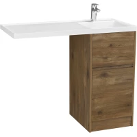 Тумба с раковиной дуб рустикальный 105 см Акватон Лондри 1A267001LHDR0 + 1A274901LHDR0 + 1A72223KLH010