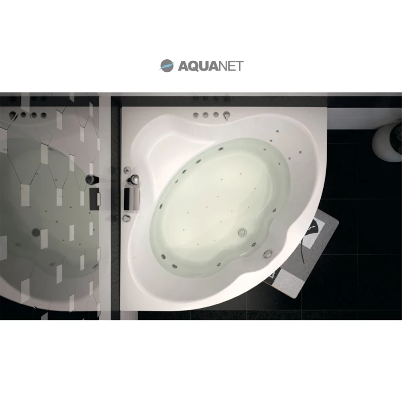 Акриловая ванна 158,5x158,5 см Aquanet Santiago 00205545