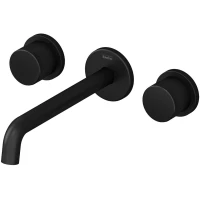 Смеситель для раковины Teska Tria E5218 встраиваемый, без донного клапана, черный матовый