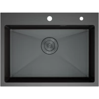 Кухонная мойка D&K DKS605006 60x50 см, графит