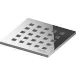Изображение товара декоративная решетка 100×100 мм tece tecedrainpoint s quadratum хром 3665006