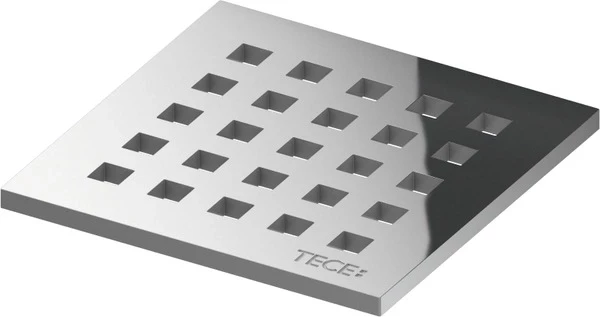 Декоративная решетка 100×100 мм TECE TECEdrainpoint S quadratum хром 3665006