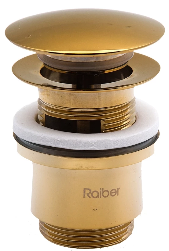 Донный клапан с переливом Raiber RLBT-58G - фото 1