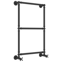 Полотенцесушитель водяной 860x500 темный титан муар Сунержа Ренессанс 1304 15-0280-8650