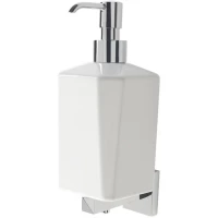 Дозатор для жидкого мыла Stil Haus Diva DV30(08-BI) настенный, хром/белый