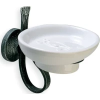 Мыльница Stil Haus Flora F09(43) настенная, античный черный