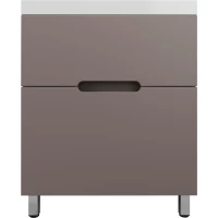 Тумба под раковину Style Line Матис ЛС-00002436 69,8 см, напольная, тауп матовый