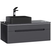 Тумба антрацит 100,4 см Jorno Shine Shi.01.100/P/A