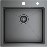 Кухонная мойка Raglo R700.5050.09 50x50 см, графит матовый