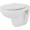 Унитаз подвесной Ideal Standard Asolo R011301 безободковый, с сиденьем микролифт, белый - 1