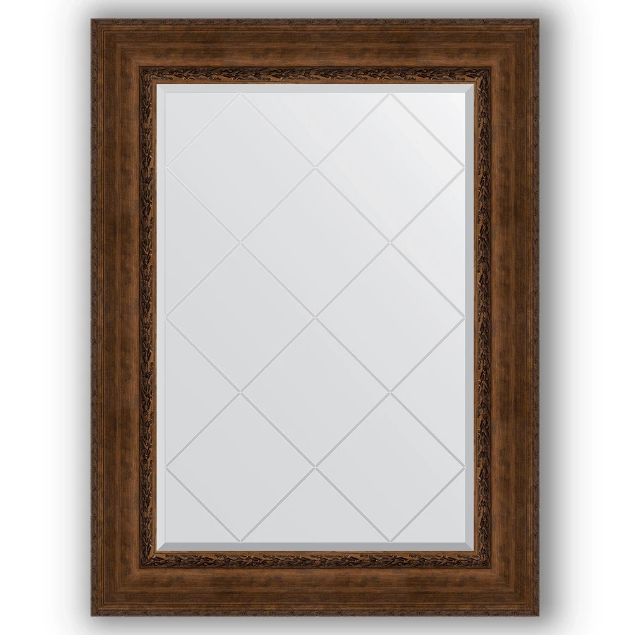 Зеркало 82x110 см  состаренная бронза с орнаментом Evoform Exclusive-G BY 4214