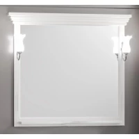 Зеркало 109x101 см белый матовый Opadiris Риспекто