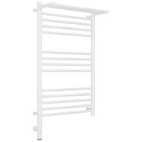 Полотенцесушитель электрический 800x500 белый глянец МЭМ левый Сунержа Богема с полкой 3.0 12-5806-8050