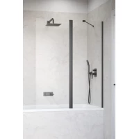 Шторка на ванну Radaway Nes Brushed GunMetal PND II 140 Right 10009140-92-01R 140 см R, профиль оружейная сталь матовый, стекло прозрачное