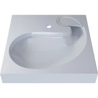 Раковина Uperwood Comforty 291021038 60x60 см, над стиральной машиной, с кронштейнами, белый