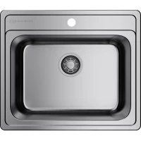 Кухонная мойка Omoikiri Ashi 56-IN 4993449 55,5x50 см, нержавеющая сталь