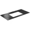Столешница 100 см темно-серый глянец для раковин встраиваемых снизу Kerama Marazzi Plaza Classic Риальто PL3.VT93\100T - 1