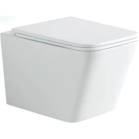 Унитаз подвесной Stella Polar Ибица KN9722004 SP-00001846 безободковый, торнадо, с сиденьем микролифт, белый