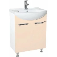 Тумба бежевый глянец/белый глянец 54 см Bellezza Альфа 4638808000074