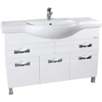 Тумба белый глянец 115,5 см Bellezza Абрис 4639719090017                 