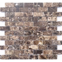 Мозаика Pietrine 4 Emperador Dark POL 23x48x4