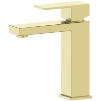 Смеситель для раковины Oliveeka OL-962008-BG золотой матовый