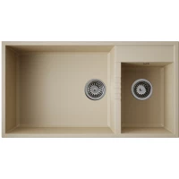 Кухонная мойка Omoikiri Tetogranit Tedori 85-2-U-SA 4993942 85x46,5 см, бежевый