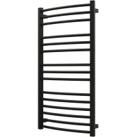 Полотенцесушитель электрический Grota Calma 4650186711717 900x480, ТЭН левый/правый, черный матовый