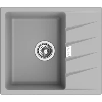 Кухонная мойка Rivelato Raum RM-58 grigio metallizzato 58x50 см, серый металлик