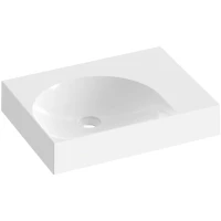 Раковина Ravak Lite XJXP1360000 60x45 см R, накладная, подвесная, белый