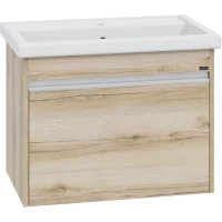 Тумба под раковину Санта Уран 700387 66,4 см, подвесная, дуб австрийский