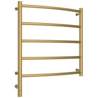 Полотенцесушитель электрический 600x600 золотой матовый МЭМ левый Сунержа Галант 3.0 032-5800-6060