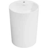 Раковина Wellsee Coquillage 232801000 50x38 см, напольная, белый