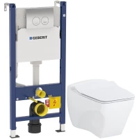Комплект подвесной унитаз Creavit Bull BL320-11CB00E-0000 + KC0603.01.0000E + система инсталляции Geberit 458.124.21.1
