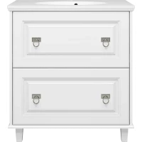 Тумба под раковину Misty Версаль П-Вер07080-0112Я 79 см, напольная, белый матовый