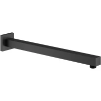 Кронштейн для верхнего душа Plumberia Selection SAQ3122NO 400 мм, настенный, черный матовый