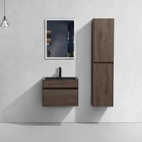 Комплект мебели темный дуб 60 см Vincea Chiara VMC-2C600RO + VCB-13600B + VLM-3VN600