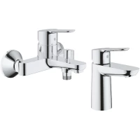 Комплект смесителей Grohe BauEdge 23334000 + 23330000