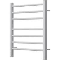 Полотенцесушитель электрический Point Веста П7 PN70756W 600x530, диммер левый, белый матовый