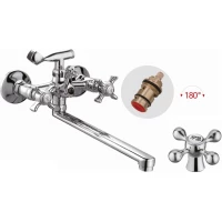 Смеситель для ванны D-Lin D147810-F универсальный, с душевым гарнитуром, хром