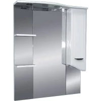 Зеркальный шкаф Misty Дрея Э-Дре02085-01СвП 82,5x100 см R, с подсветкой, выключателем, белый глянец