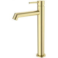 Смеситель для раковины Wonzon & Woghand WW-H1064-BG золотой матовый