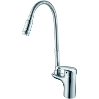 Смеситель для кухни D-Lin D155460-Q с гибким изливом, хром