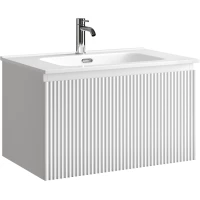 Тумба под раковину Sancos Snob R 1.0 SNR1.070W 69 см, подвесная, белый матовый