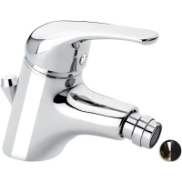 Смеситель для биде Emmevi Ambra 9004/NO с донным клапаном, золотой/черный