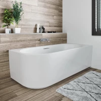 Акриловая ванна Riho Desire Corner Velvet B088001105 184x84 см L, угловая, белый матовый