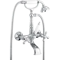 Смеситель для ванны Emmevi Deco Old 12611/CR с душевым гарнитуром, хром